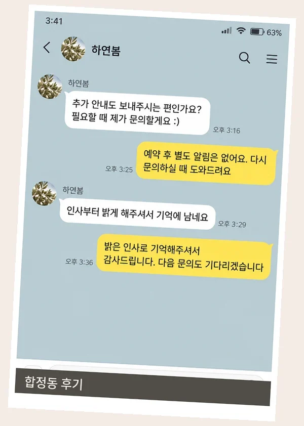 합정동 후기 캡처 2