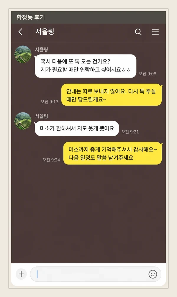 합정동 후기 캡처 3